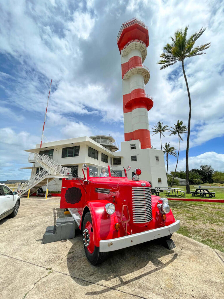 Image of the Ford Island Control Tower at Pearl Harbor
