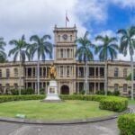 Check out this list of historic places in Hawaii by top Hawaii blog Hawaii Travel Spot! Image of Iolani Palace in Honolulu Hawaii