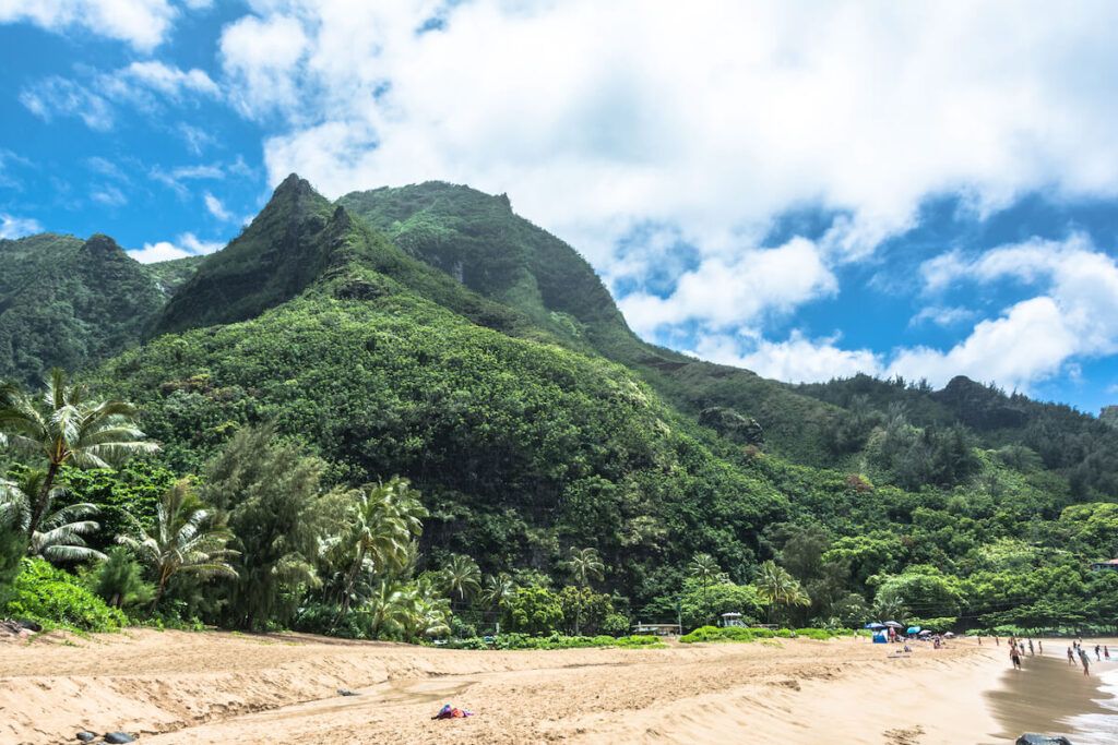 Image of Ke'e Beach in North Shore Kauai