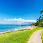 Find out the best things to do in Wailea Maui by top Hawaii blog Hawaii Travel Spot! Image of Wailea Beach and path