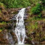Find out the best Oahu waterfall hikes recommended by top Hawaii blog Hawaii Travel Spot! Image of Waimea Falls on Oahu