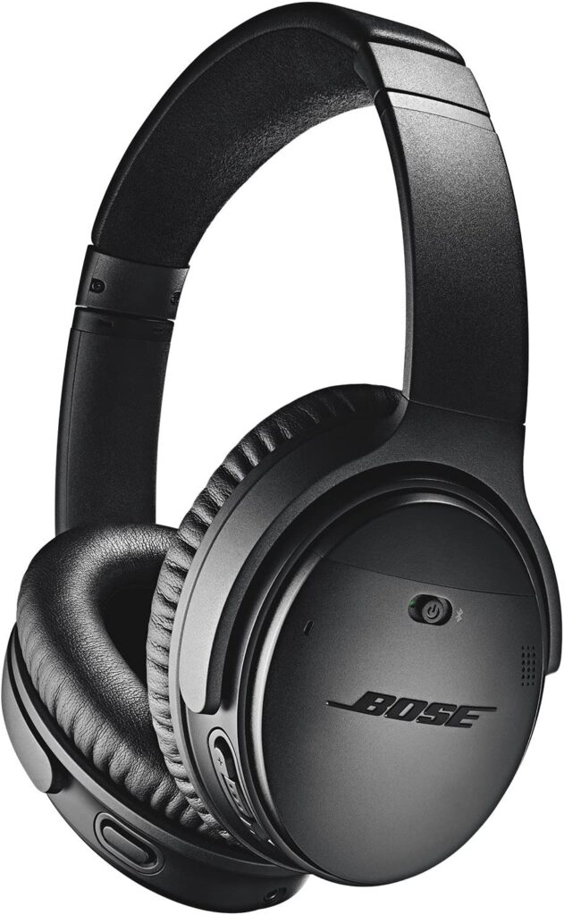 Image of black Bose headphones