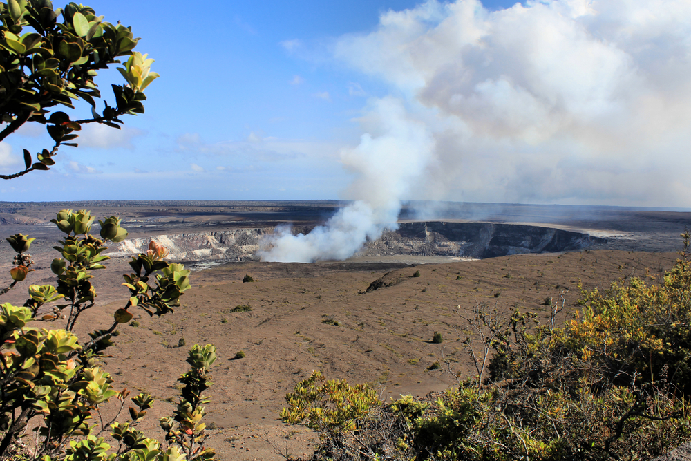 Image of steam at Hawaii Volcanoes National Park on the Big Island