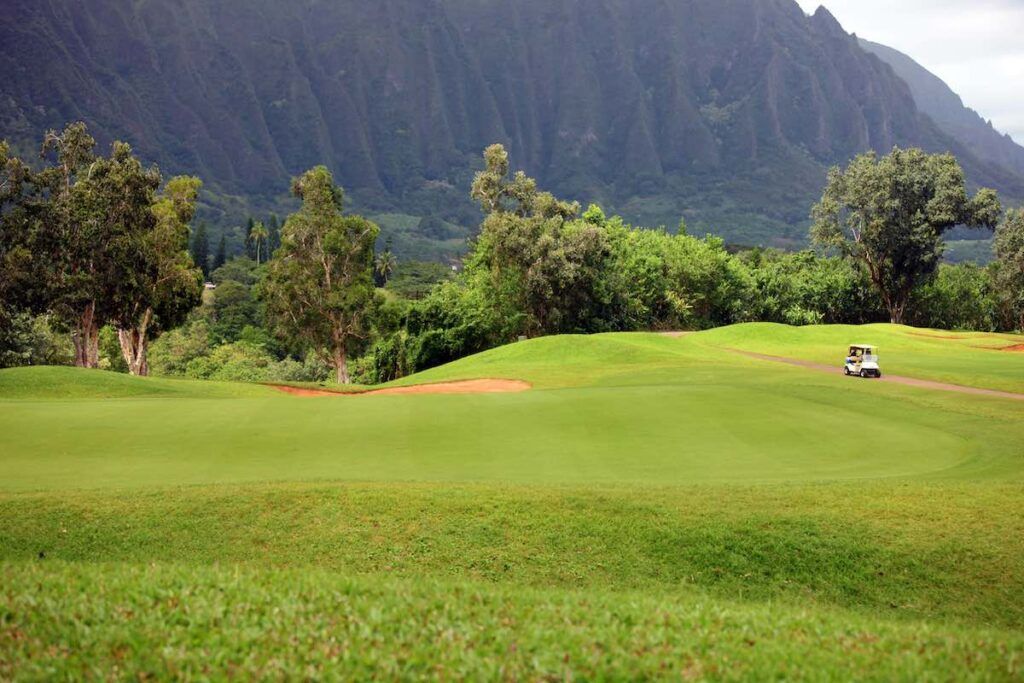 Image of Ko'olau Golf Course in Kaneohe, Oahu.