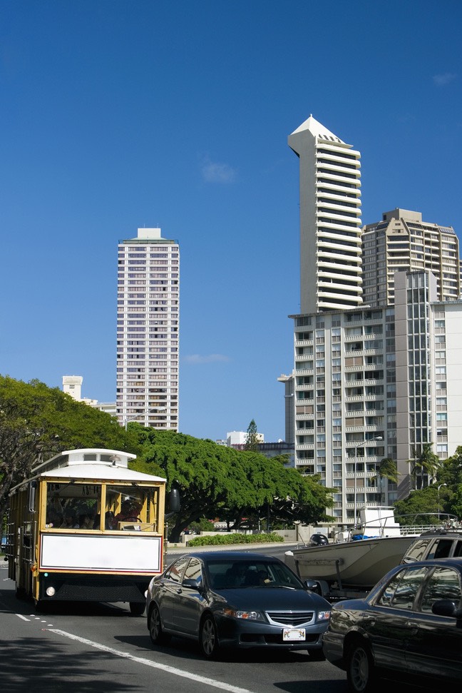 Image of Waikiki Trolley in Honolulu