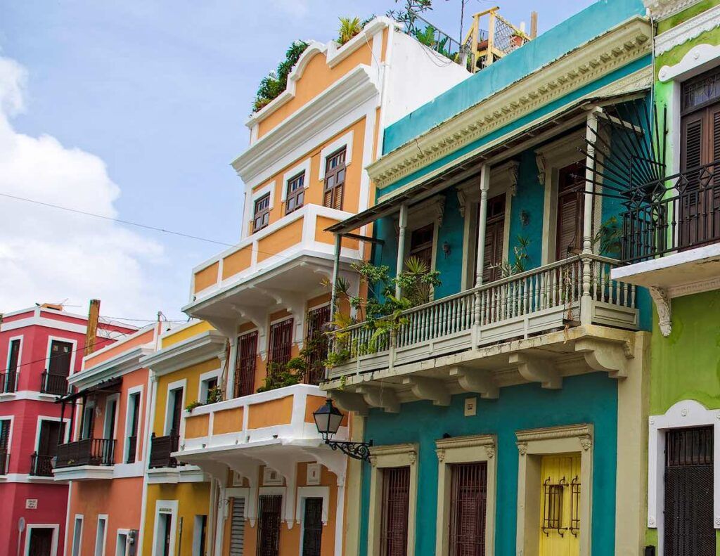 Image of colorful buildings in San Juan, Puerto Rico