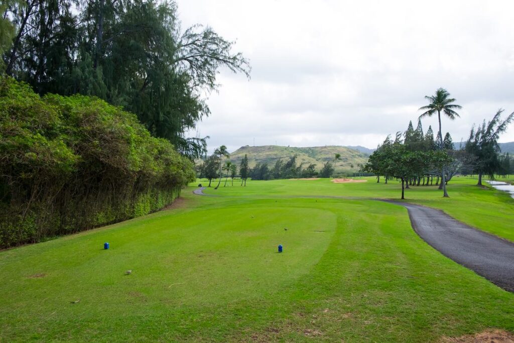 Golf course at Turtle Bay on Oahu Hawaii.