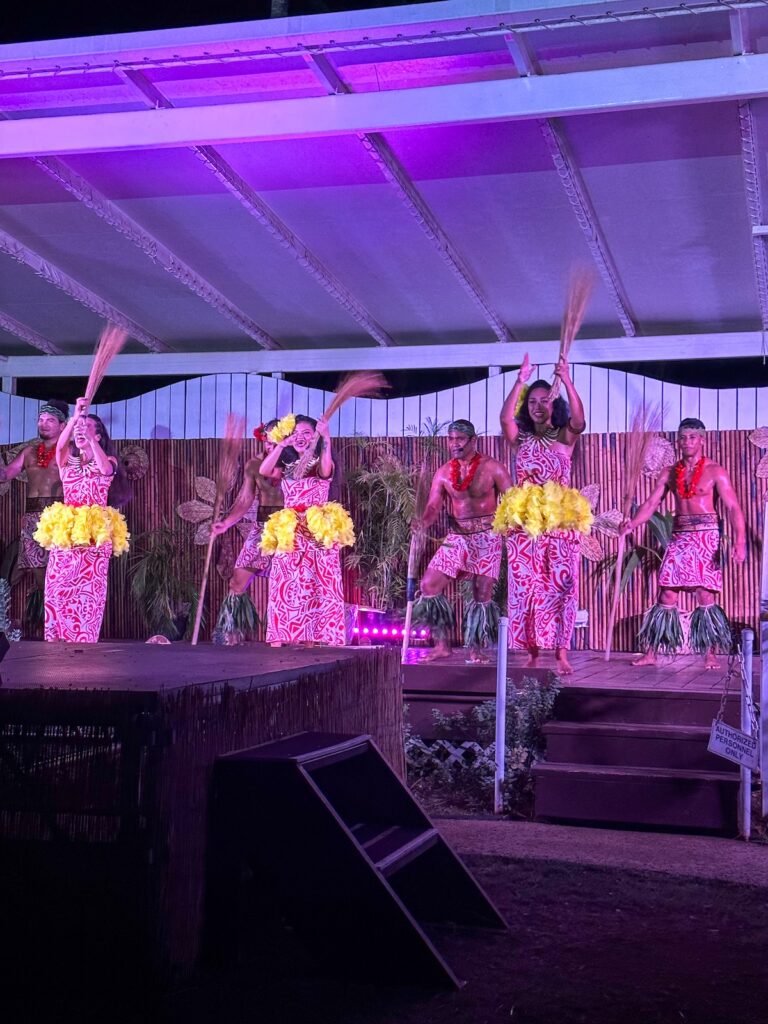 Image of Samoan dancing at Diamond Head Luau on Oahu. Photo credit: Marcie Cheung